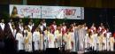 Choir in church robes at the Choral evening